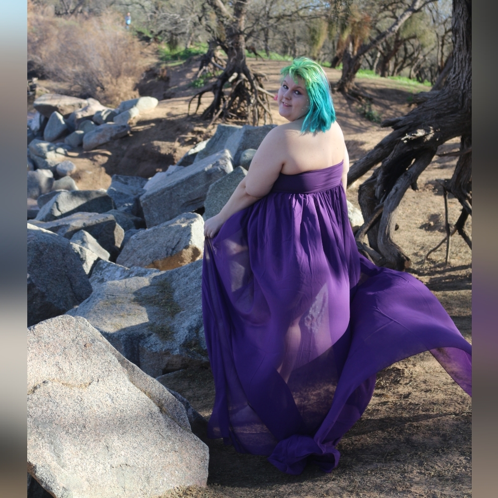 Purple shirt/skirt thing